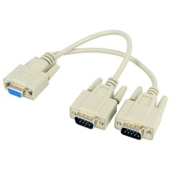 CAN SPLIT CABLES; CAN split cable; D-Sub 9pin male x2,D-Sub 9pin female; 300mm; TOTAL PHASE
