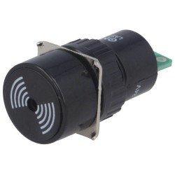 ; Signaller: sound; 75dB; Illumin: none; IP40; Ø16mm; max.6mm; plastic; ONPOW