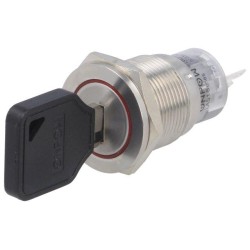 ; Switch: key switch; Stabl.pos: 1; Switch.method: ON-(ON); Ø19mm; ONPOW