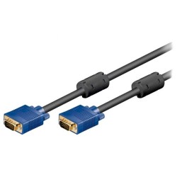93378; Cable; D-Sub 15pin HD plug,both sides; 10m; Colour: black; Goobay