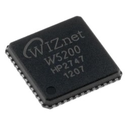 W5200; IC: Ethernet controller; SPI; QFN48; -40÷85°C; Channels: 8; 3.3VDC; WIZNET