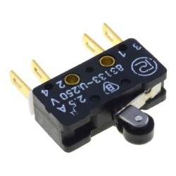 83 133 54ER7.5; Microswitch SNAP ACTION; with lever (with roller); 2.5A/250VAC; PROMET