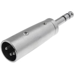; Adapter; Jack 6.35mm plug,XLR male; stereo; PIN: 3; 