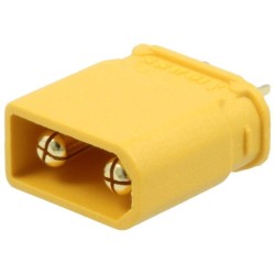 XT30U-M; Plug; DC supply; XT30; male; PIN: 2; for cable; soldered; 15A; 500V; AMASS
