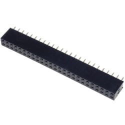DS1023-2*25S21; Socket; pin strips; female; PIN: 50; straight; 2.54mm; THT; 2x25; CONNFLY