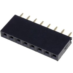 DS1023-1*8S21; Socket; pin strips; female; PIN: 8; straight; 2.54mm; THT; 1x8; 3A; CONNFLY
