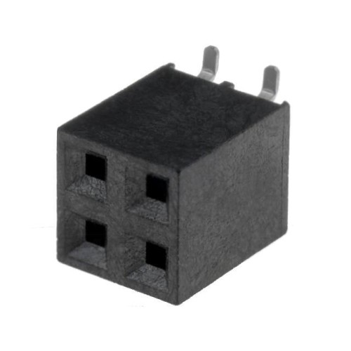 ZL264-4DG; Socket; pin strips; female; PIN: 4; vertical; 2.54mm; SMT; 2x2; NINIGI