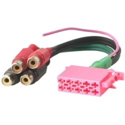 ; ISO plug,RCA socket x4; PIN: 10; 4CARMEDIA