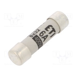 002610005; Fuse: fuse; gG; 6A; 400VAC; cylindrical,industrial; 8x31mm; ETI POLAM