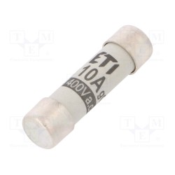 002610007; Fuse: fuse; gG; 10A; 400VAC; cylindrical,industrial; 8x31mm; ETI POLAM