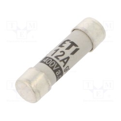 002610008; Fuse: fuse; gG; 12A; 400VAC; cylindrical,industrial; 8x31mm; ETI POLAM