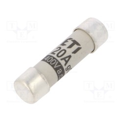 002610011; Fuse: fuse; gG; 20A; 400VAC; cylindrical,industrial; 8x31mm; ETI POLAM