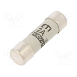 002630001; Fuse: fuse; gG; 2A; 690VAC; cylindrical,industrial; 14x51mm; ETI POLAM