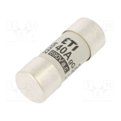 002640017; Fuse: fuse; gG; 40A; 690VAC; cylindrical,industrial; 22x58mm; ETI POLAM