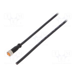 0800 03 300 2M; Connection lead; M8; PIN: 3; straight; 2m; plug; 50VAC; 4A; -25÷80°C; LUTRONIC