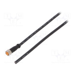 0800 04 002 10M; Connection lead; M8; PIN: 4; straight; 10m; plug; 50VAC; 4A; -25÷80°C; LUTRONIC