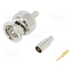 1-1337431-0; BNC Str Plg Hex 75Ohm Nickel Pltd RG179B; TE Connectivity