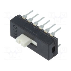 1-1825010-3; Switch: slide; Pos: 2; 4PDT; 0.3A/115VAC; 0.3A/28VDC; Illumin: none; TE Connectivity