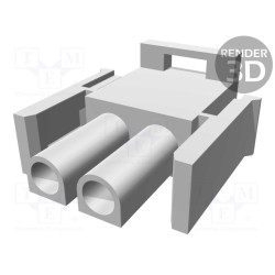 1-480698-0; Plug; wire-wire; male/female; Universal MATE-N-LOK; 6.35mm; PIN: 2; TE Connectivity