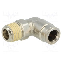 101470828; Metal connector; angled; BSP 1/4
