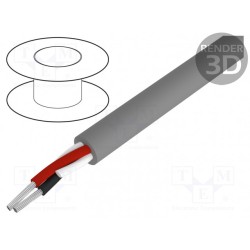 1172C SL005; Wire; Alpha Essential C&C; 2x22AWG; unshielded; 300V; PVC; 30,5m; ALPHA WIRE