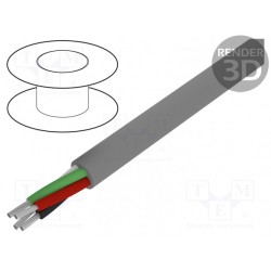 1174C SL005; Wire; Alpha Essential C&C; 4x22AWG; unshielded; 300V; PVC; 30,5m; ALPHA WIRE