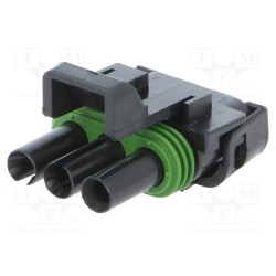 12020829; Connector: wire-wire; Weather Pack; plug; female; PIN: 3; for cable; APTIV