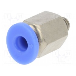 122.005-4; Push-in fitting; straight; M5; -0.95÷15bar; 4mm; PNEUMAT SYSTEM