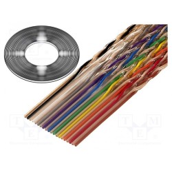 1700/14 (100FT); Wire: ribbon; 1.27mm; stranded; Cu; 14x28AWG; unshielded; PVC; 49V; 3M GCS