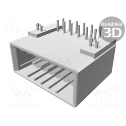 178306-2; Socket; wire-board; male; Dynamic D-3100D; 3.81mm; PIN: 12; 250V; TE Connectivity