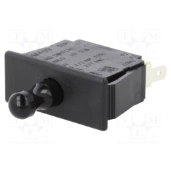 2DM409; Switch: door; Pos: 2; DPDT; 10A/125VAC; black; Mounting: on panel; HONEYWELL