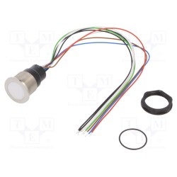 3-101-415; Switch: capacitive; Pos: 2; SPST; 0.1A/42VAC; 0.1A/60VDC; IP67; RGB; SCHURTER
