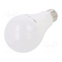 SKU 159; LED lamp; warm white; E27; 220/240VAC; 1250lm; 15W; 200°; 3000K; V-TAC