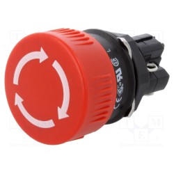 51-256.025; Switch: emergency stop; Stabl.pos: 2; NC + NO; 16mm; red; none; IP65; EAO