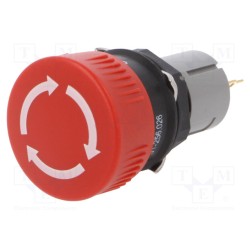 51-256.026; Switch: emergency stop; Stabl.pos: 2; NC; 16mm; red; none; IP65; EAO
