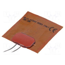 541206400; Heating mat; polyamide; 50x50mm; 28V; 20W; -20÷250°C; 2.5W/cm2; SEDES GROUP