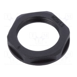 6000212CC; Nut; M25; polyamide; UL94V-2; black; -40÷125°C; Thread: metric; TECHNO
