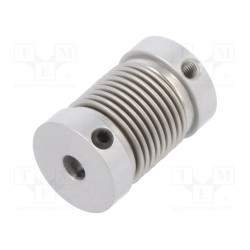 8.0000.1202.0404; Coupling; Ø1: 4mm; Ø2: 4mm; Mat: aluminium,stainless steel; KUBLER