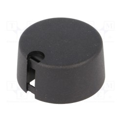 A1031069; Knob; with pointer; plastic; Øshaft: 6mm; Ø31x16mm; black; OKW