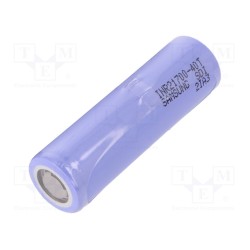 INR21700-40T; Re-battery: Li-Ion; 21700; 3.6V; 4000mAh; Ø21.22x70.3mm; 35A; SAMSUNG SDI