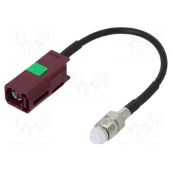 ; Antenna adapter; FME-A socket,Fakra D socket; straight; 100mm; JC Antenna