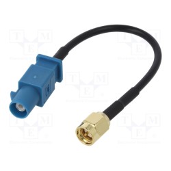 ; Antenna adapter; Fakra GSM P plug,SMA-A plug; straight; 100mm; JC Antenna