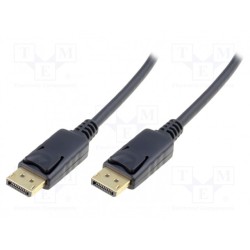 AK-340100-050-S; Cable; DisplayPort 1.1a; DisplayPort plug,both sides; 5m; black; ASSMANN