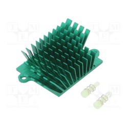 ATS-1042-C1-R0; Heatsink: extruded; grilled; BGA; green; L: 41mm; W: 45mm; H: 15mm; Advanced Thermal Solutions