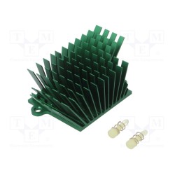 ATS-1043-C1-R0; Heatsink: extruded; grilled; BGA; green; L: 41mm; W: 45mm; H: 25mm; Advanced Thermal Solutions