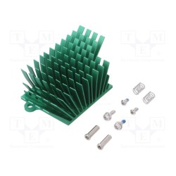ATS-1043-C3-R0; Heatsink: extruded; grilled; BGA; green; L: 41mm; W: 45mm; H: 25mm; Advanced Thermal Solutions