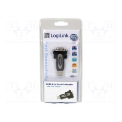 AU0034; Adapter USB-RS232; D-Sub 9pin plug,USB A plug; USB 1.1,USB 2.0; LOGILINK