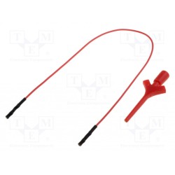 AX-CP-06-R; Clip-on probe; pincers type; 2A; 60VDC; red; Grip capac: max.2mm; AXIOMET