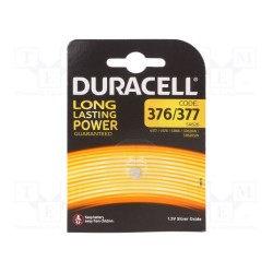 377 SR66; Battery: silver; 1.55V; R626,SR626,SR66,coin; Batt.no: 1; DURACELL