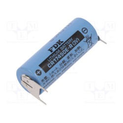 CR17450E-R 3PF; Battery: lithium; 3V; 4/5A,CR8L; 3pin,positive pole:  2pin; FDK